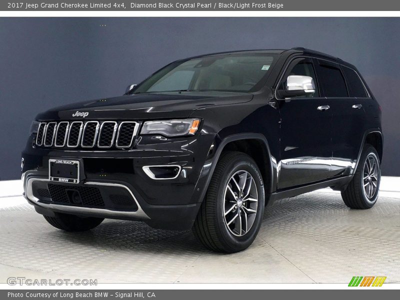 Diamond Black Crystal Pearl / Black/Light Frost Beige 2017 Jeep Grand Cherokee Limited 4x4
