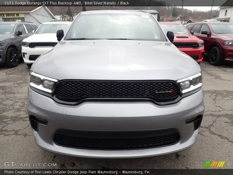 Billet Silver Metallic / Black 2021 Dodge Durango SXT Plus Blacktop AWD