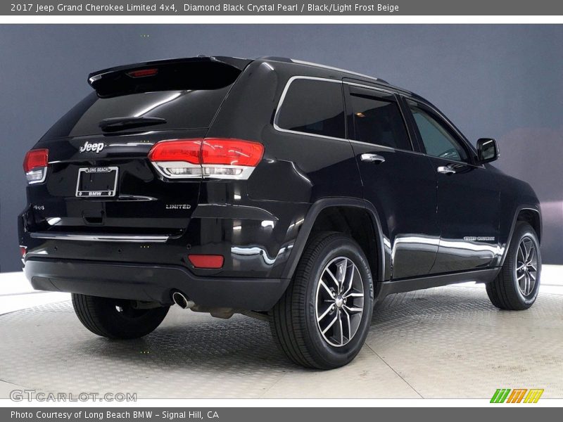 Diamond Black Crystal Pearl / Black/Light Frost Beige 2017 Jeep Grand Cherokee Limited 4x4