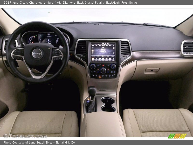 Diamond Black Crystal Pearl / Black/Light Frost Beige 2017 Jeep Grand Cherokee Limited 4x4