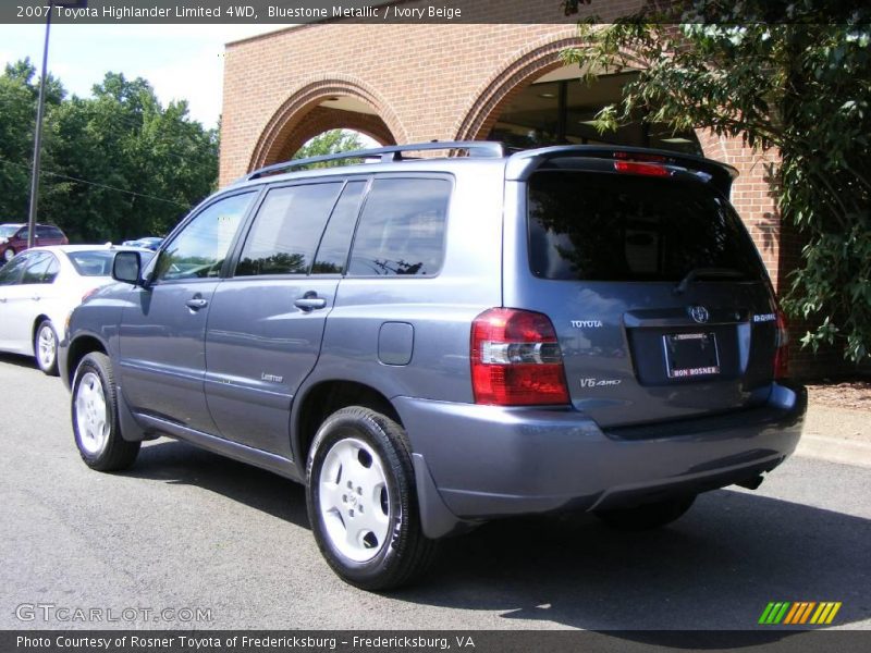 Bluestone Metallic / Ivory Beige 2007 Toyota Highlander Limited 4WD