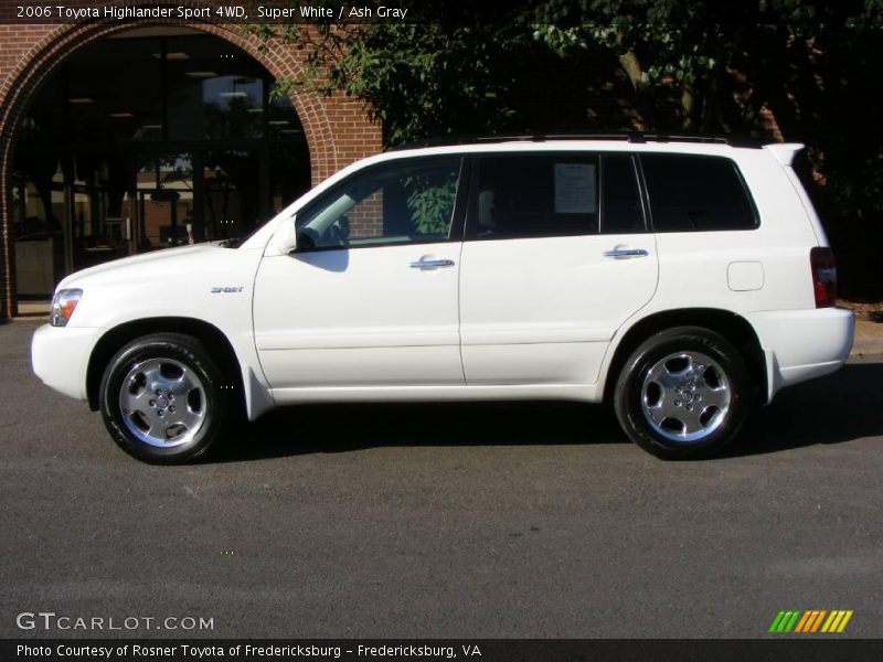 Super White / Ash Gray 2006 Toyota Highlander Sport 4WD