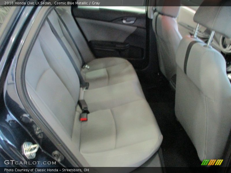 Cosmic Blue Metallic / Gray 2018 Honda Civic LX Sedan