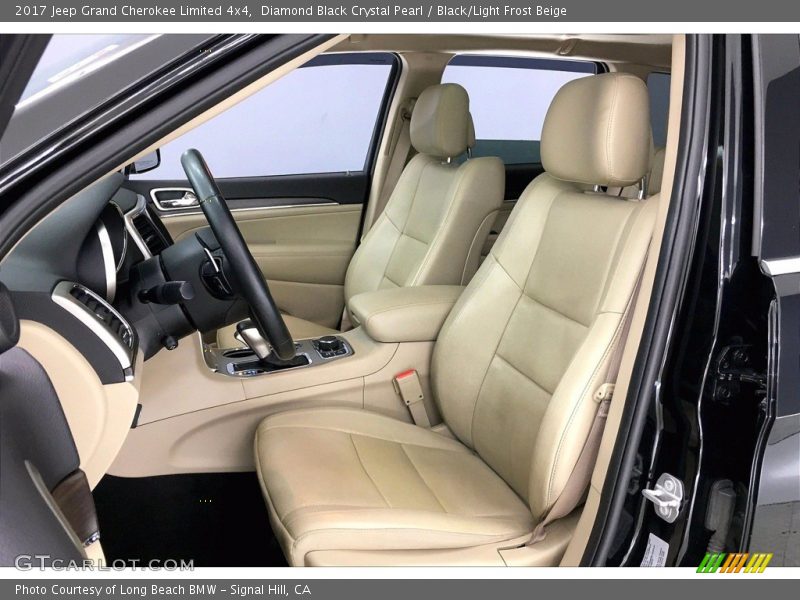 Diamond Black Crystal Pearl / Black/Light Frost Beige 2017 Jeep Grand Cherokee Limited 4x4