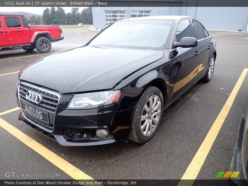 Brilliant Black / Black 2012 Audi A4 2.0T quattro Sedan