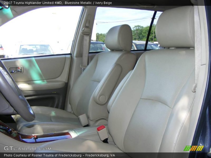 Bluestone Metallic / Ivory Beige 2007 Toyota Highlander Limited 4WD
