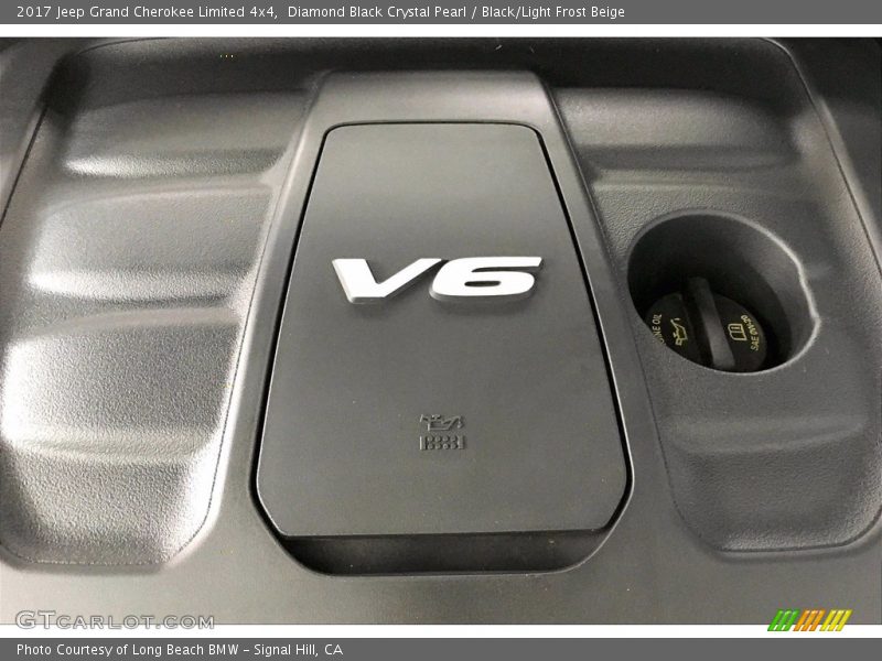 Diamond Black Crystal Pearl / Black/Light Frost Beige 2017 Jeep Grand Cherokee Limited 4x4