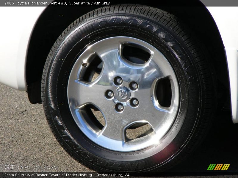 Super White / Ash Gray 2006 Toyota Highlander Sport 4WD