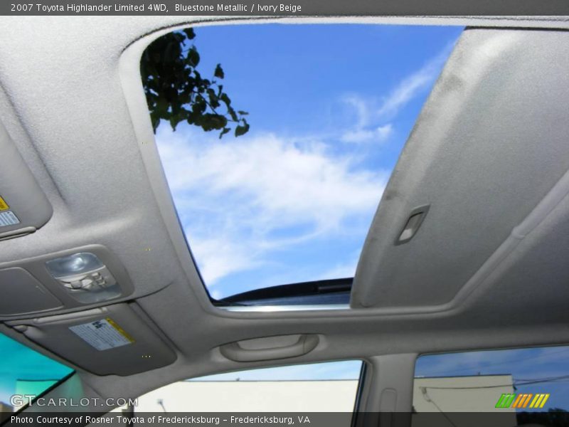 Bluestone Metallic / Ivory Beige 2007 Toyota Highlander Limited 4WD