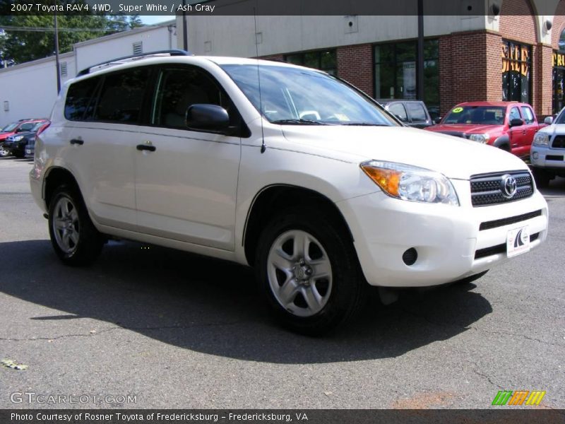 Super White / Ash Gray 2007 Toyota RAV4 4WD