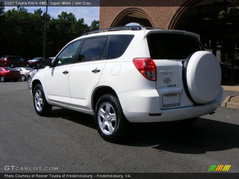 Super White / Ash Gray 2007 Toyota RAV4 4WD