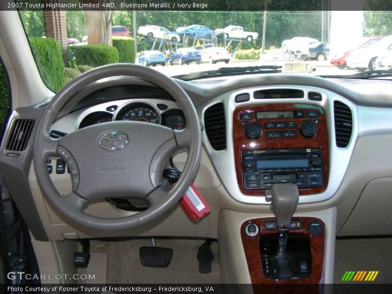 Bluestone Metallic / Ivory Beige 2007 Toyota Highlander Limited 4WD
