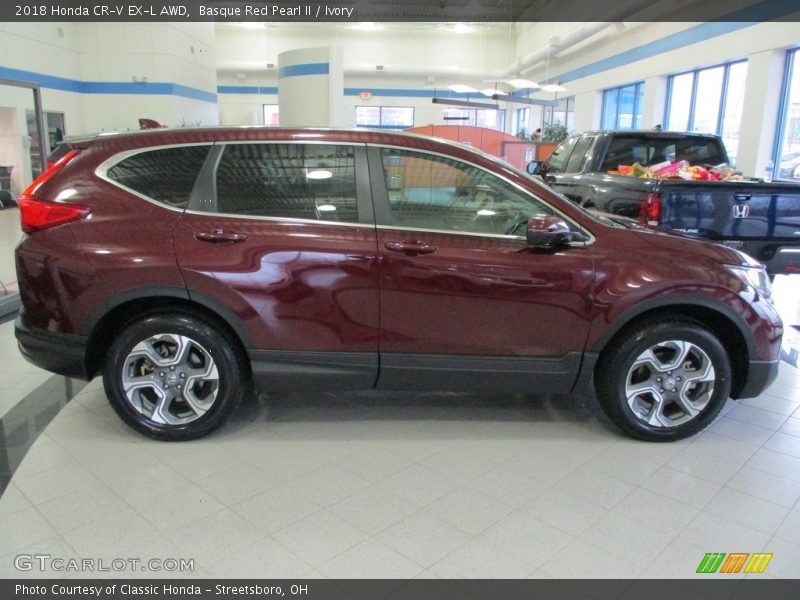 Basque Red Pearl II / Ivory 2018 Honda CR-V EX-L AWD