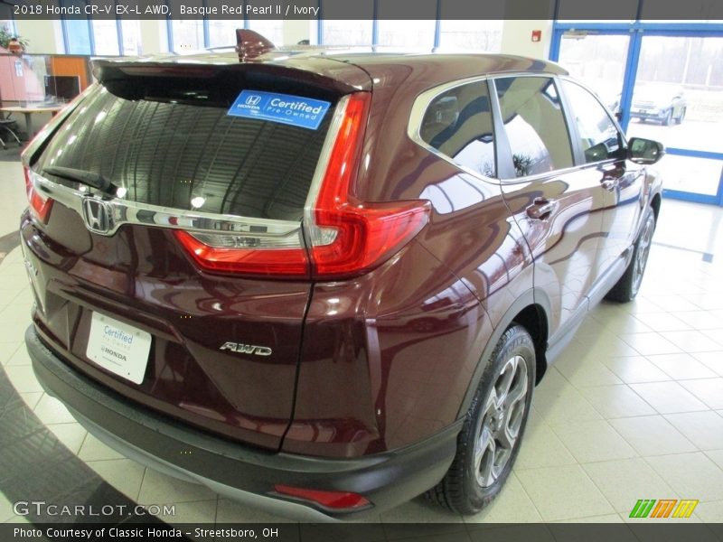 Basque Red Pearl II / Ivory 2018 Honda CR-V EX-L AWD