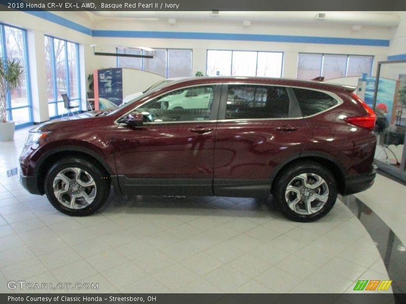 Basque Red Pearl II / Ivory 2018 Honda CR-V EX-L AWD