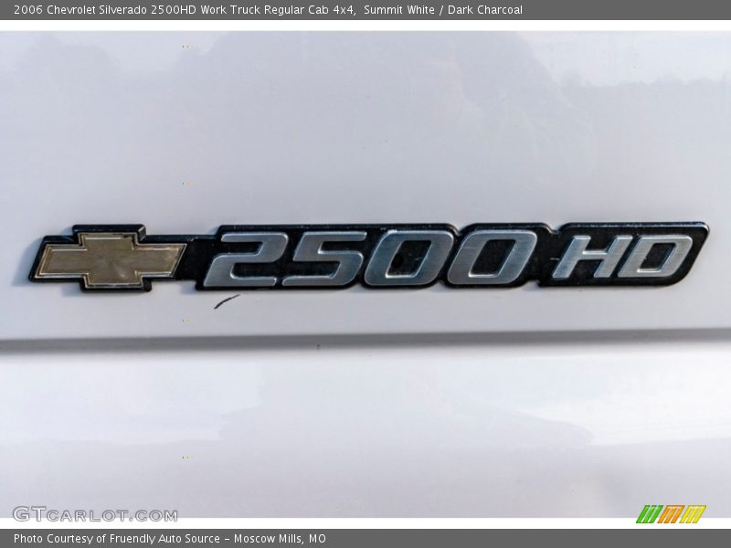 Summit White / Dark Charcoal 2006 Chevrolet Silverado 2500HD Work Truck Regular Cab 4x4