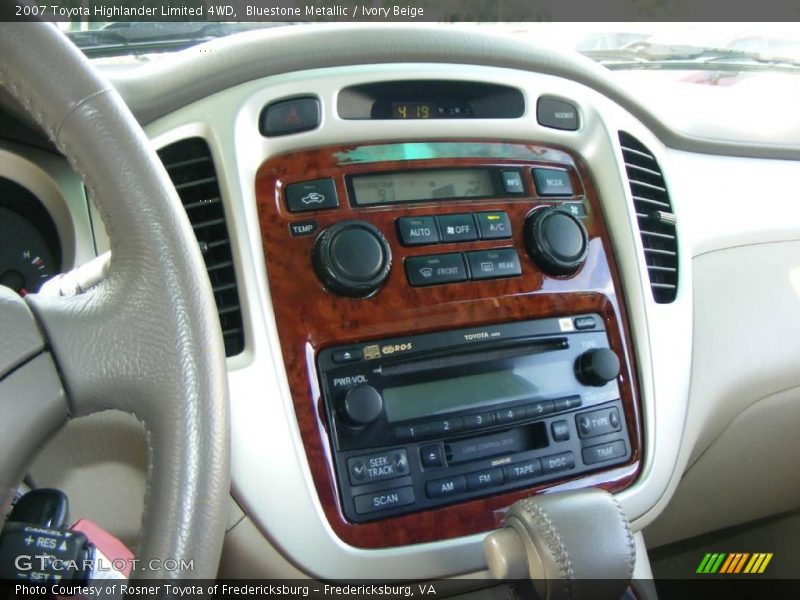 Bluestone Metallic / Ivory Beige 2007 Toyota Highlander Limited 4WD