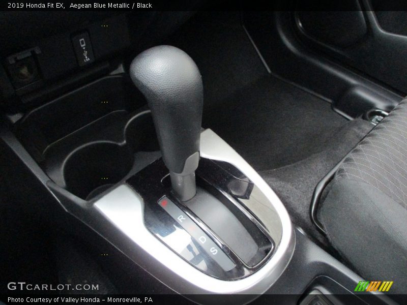 Aegean Blue Metallic / Black 2019 Honda Fit EX