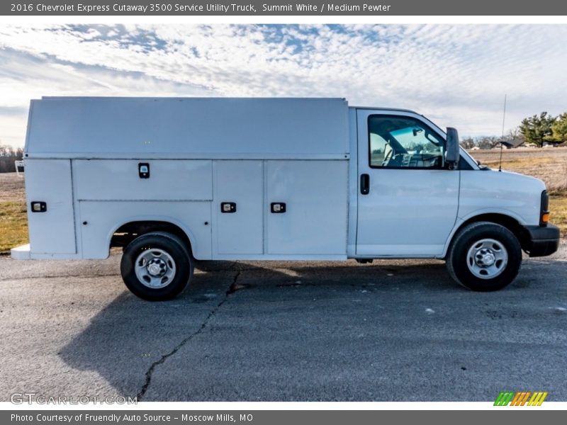  2016 Express Cutaway 3500 Service Utility Truck Summit White