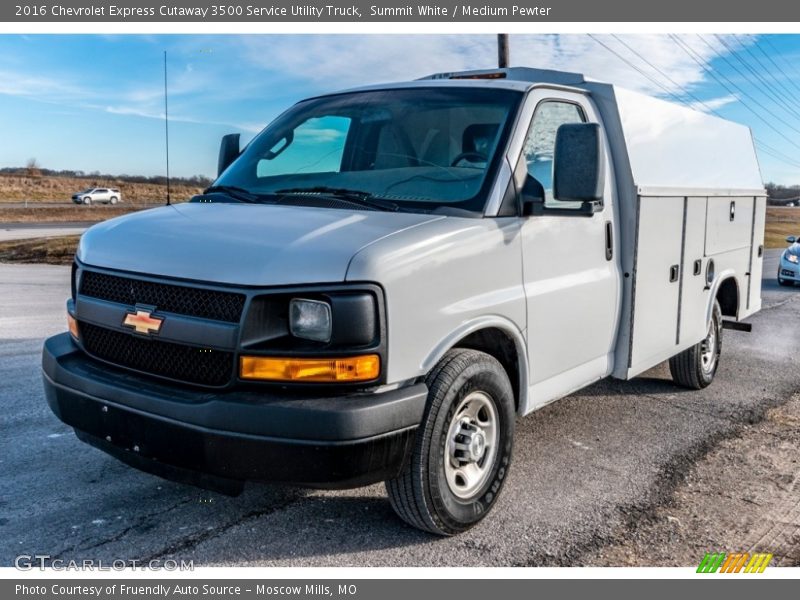 Summit White / Medium Pewter 2016 Chevrolet Express Cutaway 3500 Service Utility Truck