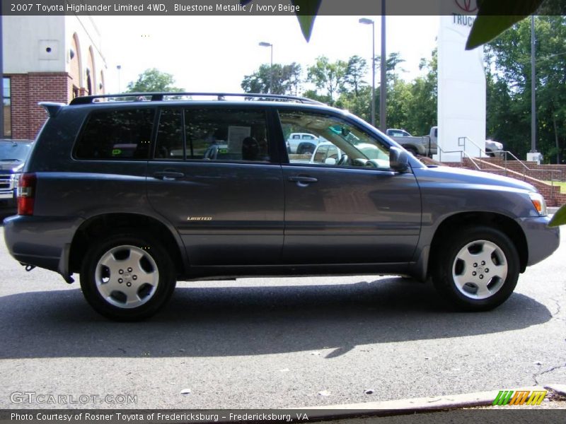Bluestone Metallic / Ivory Beige 2007 Toyota Highlander Limited 4WD