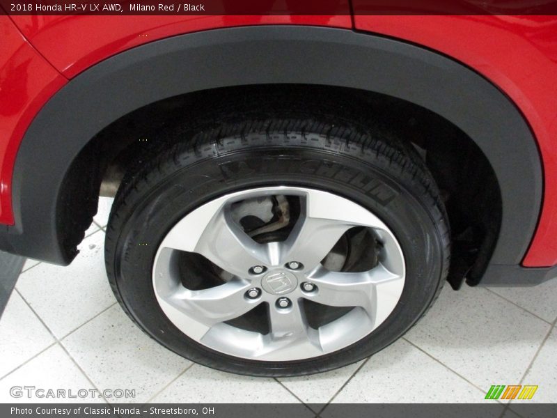 Milano Red / Black 2018 Honda HR-V LX AWD
