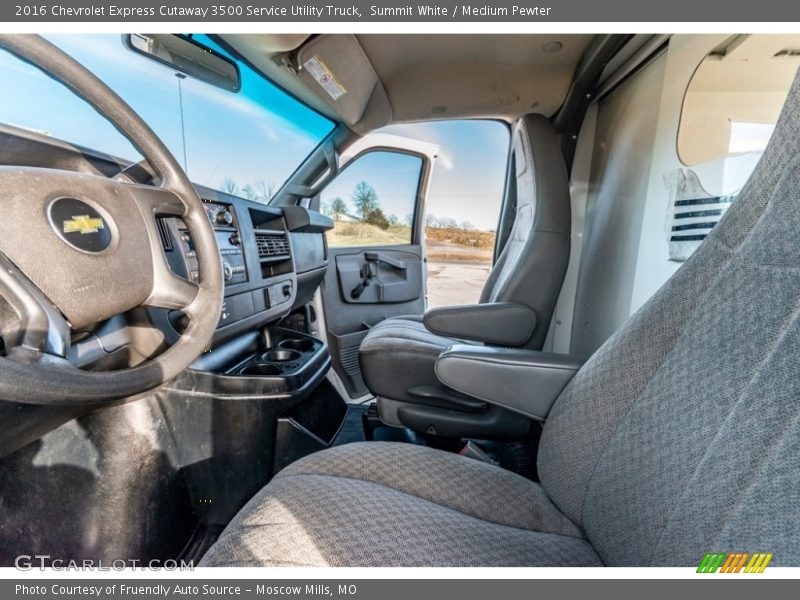 Front Seat of 2016 Express Cutaway 3500 Service Utility Truck