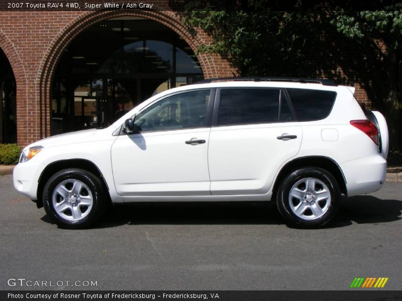 Super White / Ash Gray 2007 Toyota RAV4 4WD