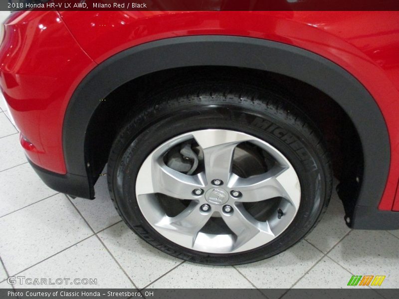 Milano Red / Black 2018 Honda HR-V LX AWD