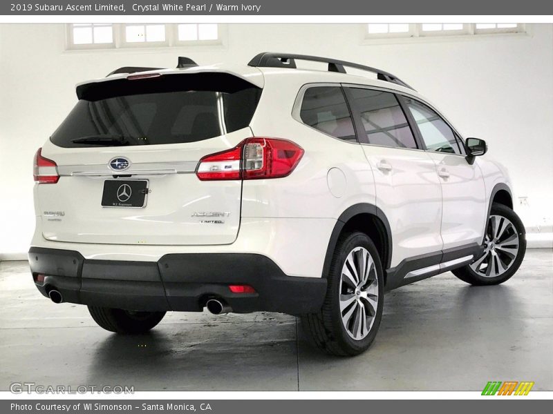 Crystal White Pearl / Warm Ivory 2019 Subaru Ascent Limited