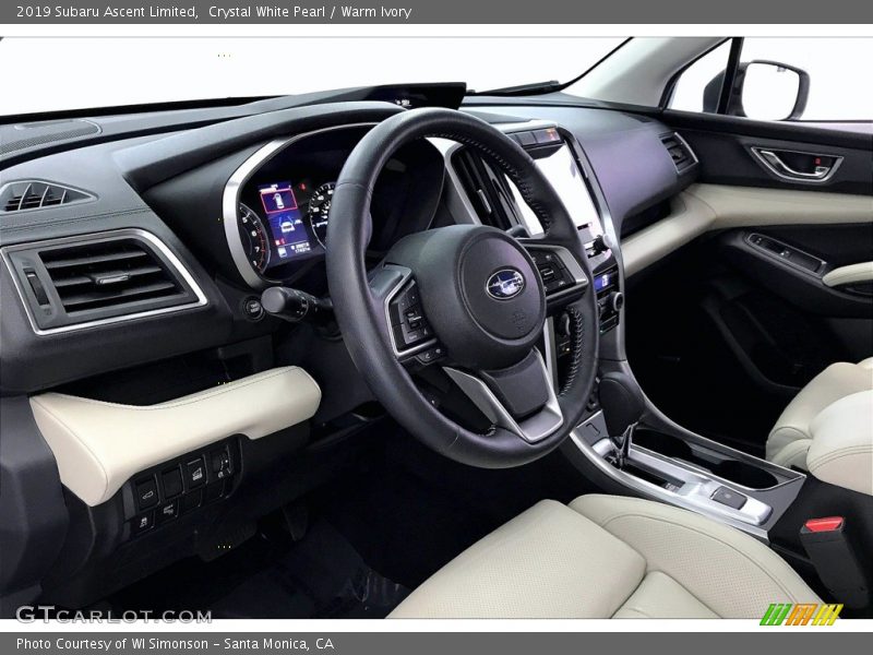 Crystal White Pearl / Warm Ivory 2019 Subaru Ascent Limited