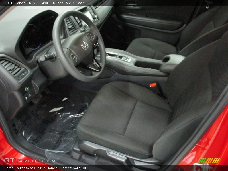 Milano Red / Black 2018 Honda HR-V LX AWD