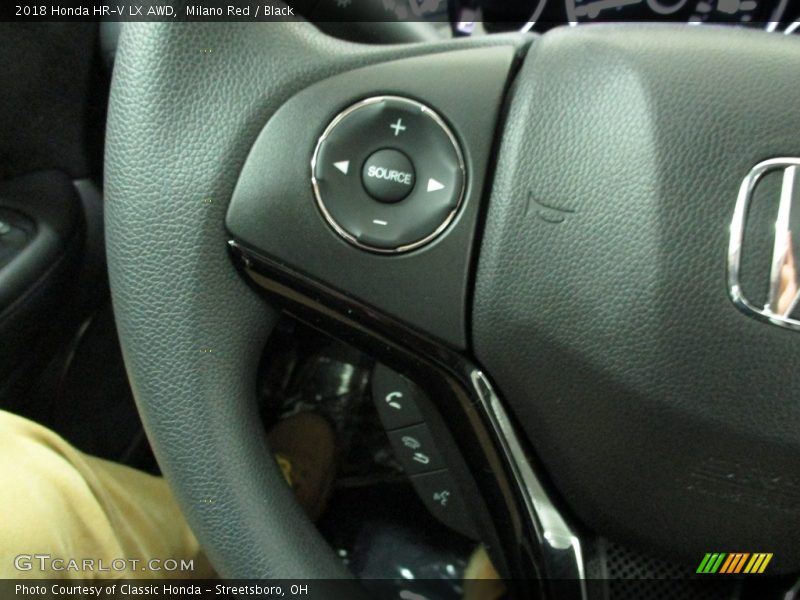 Milano Red / Black 2018 Honda HR-V LX AWD