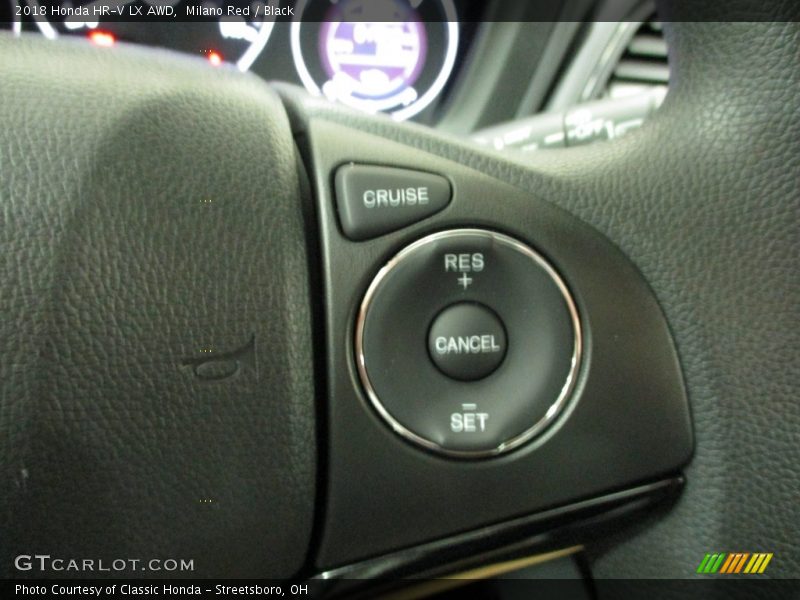 Milano Red / Black 2018 Honda HR-V LX AWD