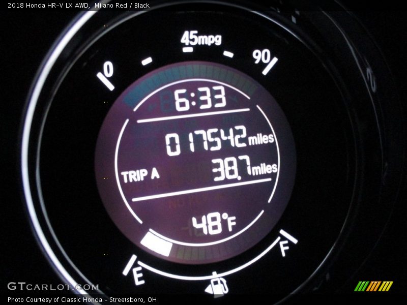 Milano Red / Black 2018 Honda HR-V LX AWD
