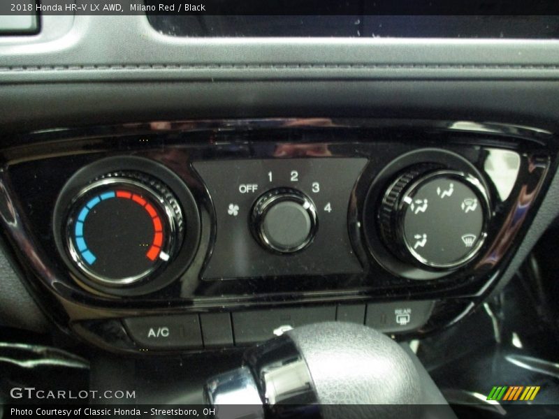 Milano Red / Black 2018 Honda HR-V LX AWD