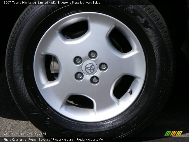 Bluestone Metallic / Ivory Beige 2007 Toyota Highlander Limited 4WD
