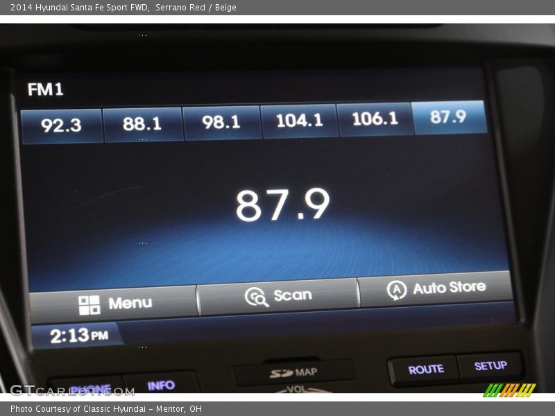 Serrano Red / Beige 2014 Hyundai Santa Fe Sport FWD