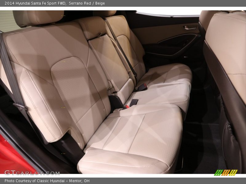 Serrano Red / Beige 2014 Hyundai Santa Fe Sport FWD
