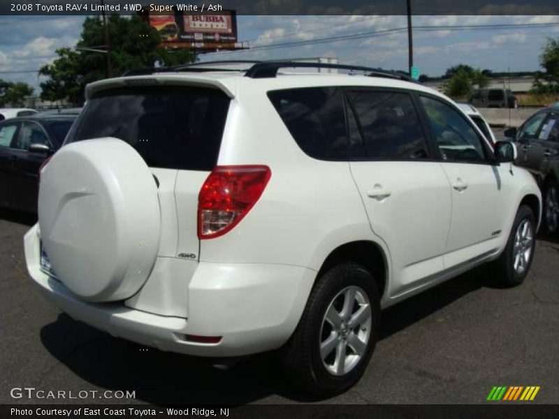 Super White / Ash 2008 Toyota RAV4 Limited 4WD