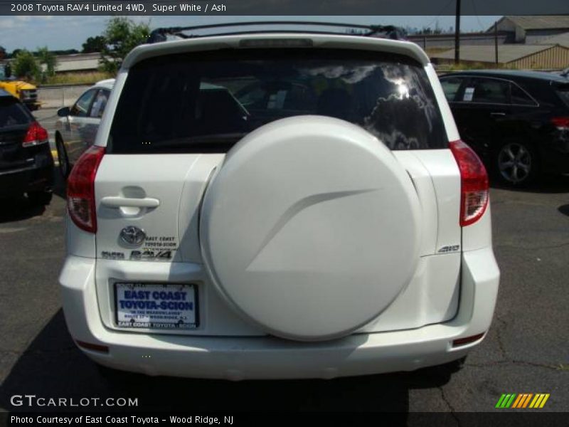 Super White / Ash 2008 Toyota RAV4 Limited 4WD