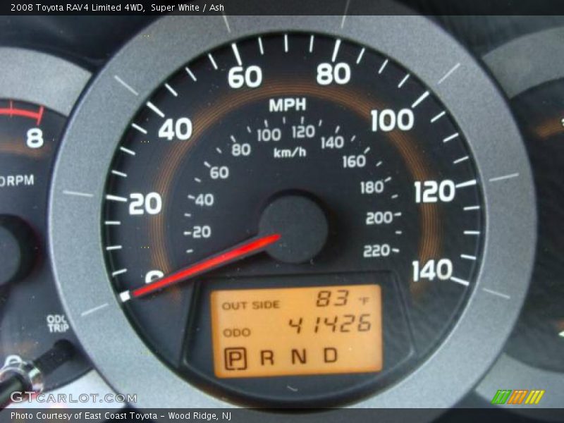 Super White / Ash 2008 Toyota RAV4 Limited 4WD