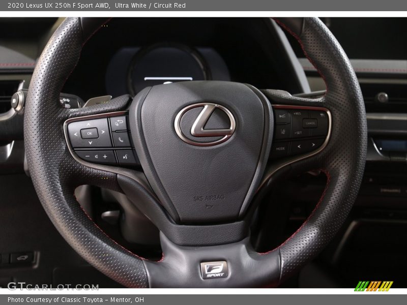 2020 UX 250h F Sport AWD Steering Wheel