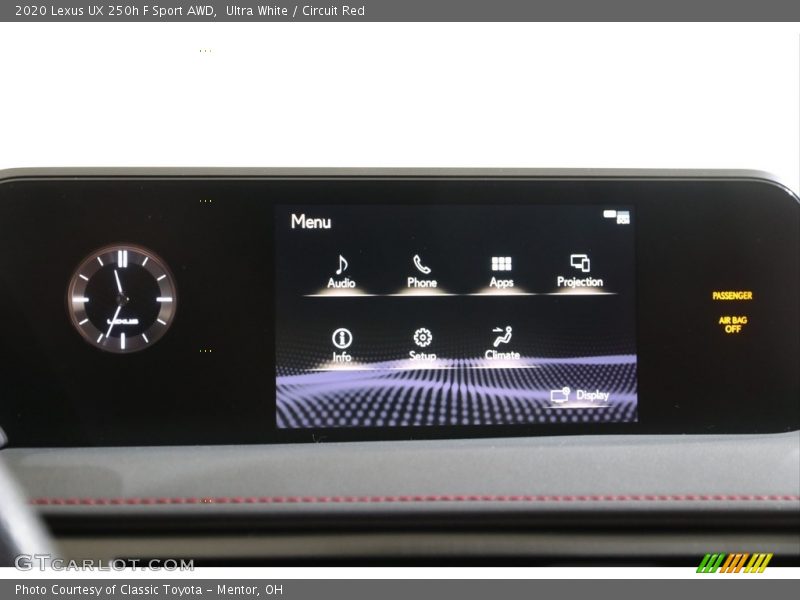 Ultra White / Circuit Red 2020 Lexus UX 250h F Sport AWD