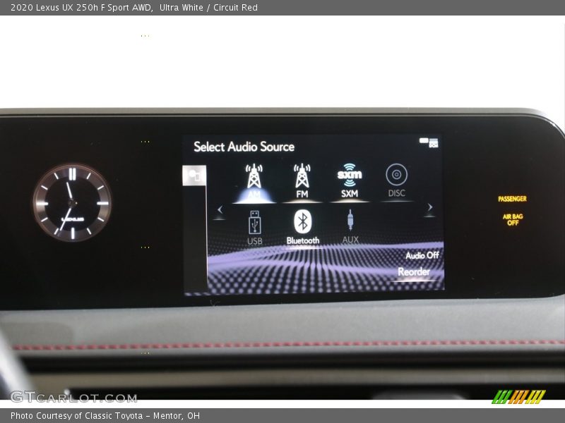 Ultra White / Circuit Red 2020 Lexus UX 250h F Sport AWD