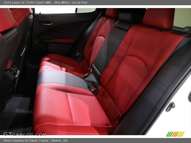 Rear Seat of 2020 UX 250h F Sport AWD