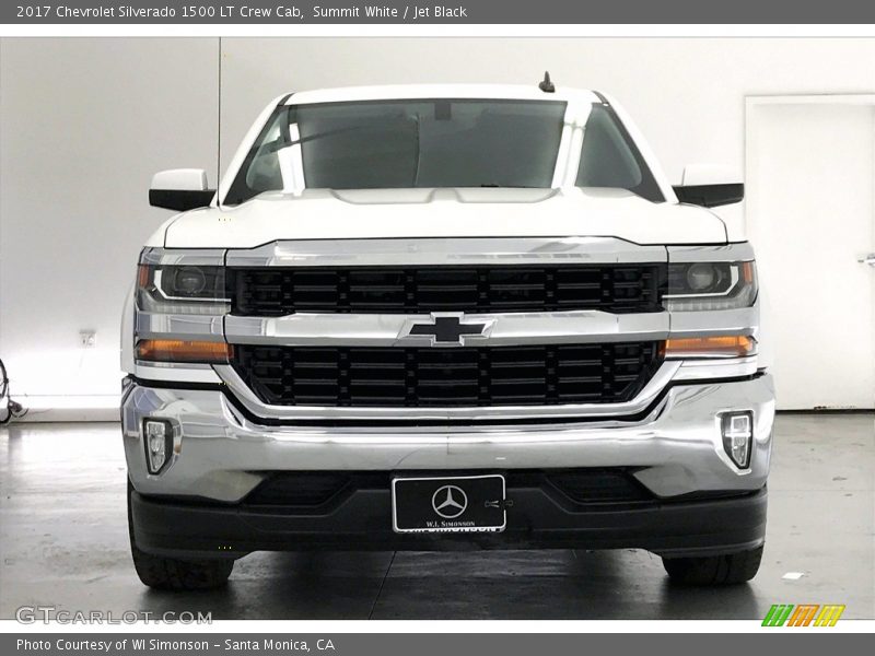 Summit White / Jet Black 2017 Chevrolet Silverado 1500 LT Crew Cab