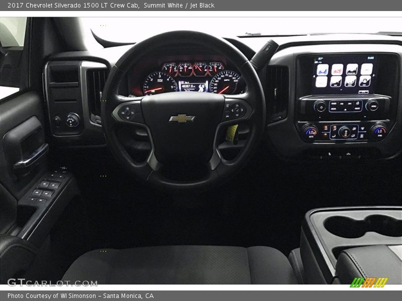 Summit White / Jet Black 2017 Chevrolet Silverado 1500 LT Crew Cab