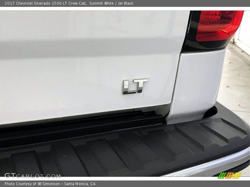 Summit White / Jet Black 2017 Chevrolet Silverado 1500 LT Crew Cab