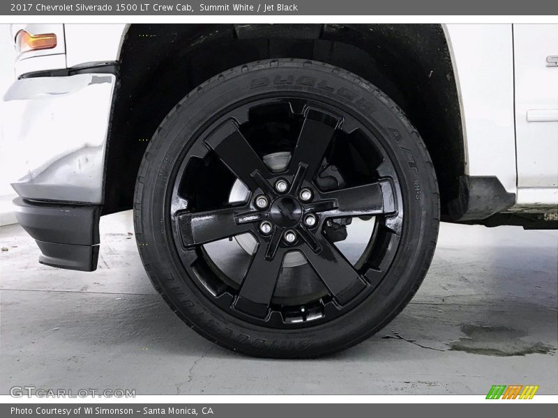 Summit White / Jet Black 2017 Chevrolet Silverado 1500 LT Crew Cab